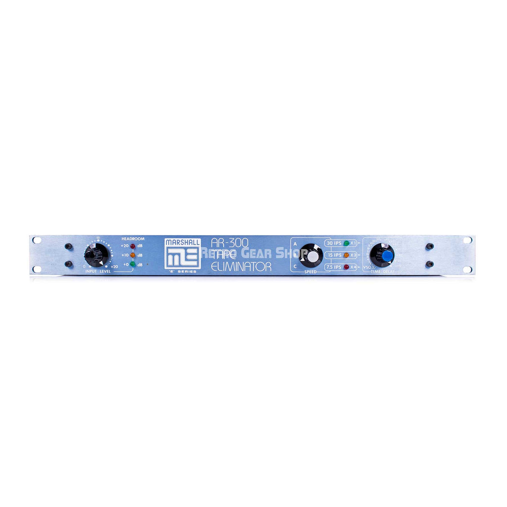 Marshall Electronics AR-300 Tape Eliminator Vintage Rack Slapback Vocal Delay Effect Silver/Blue