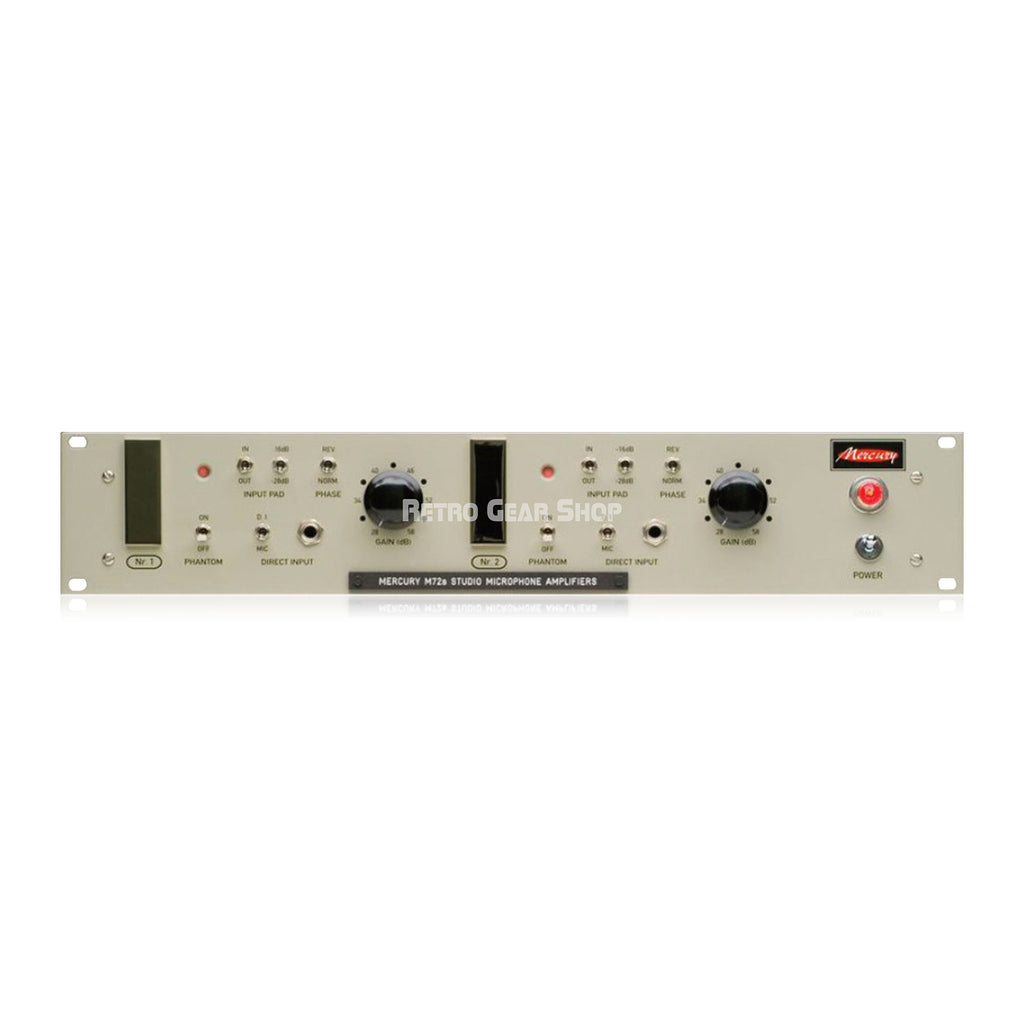 Mercury M72s CSV Dual-Channel Tube Microphone Preamp