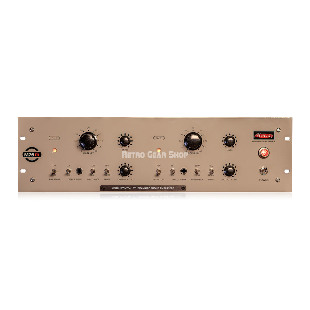 Mercury M76m Dual Channel Studio Microphone Preamplifier