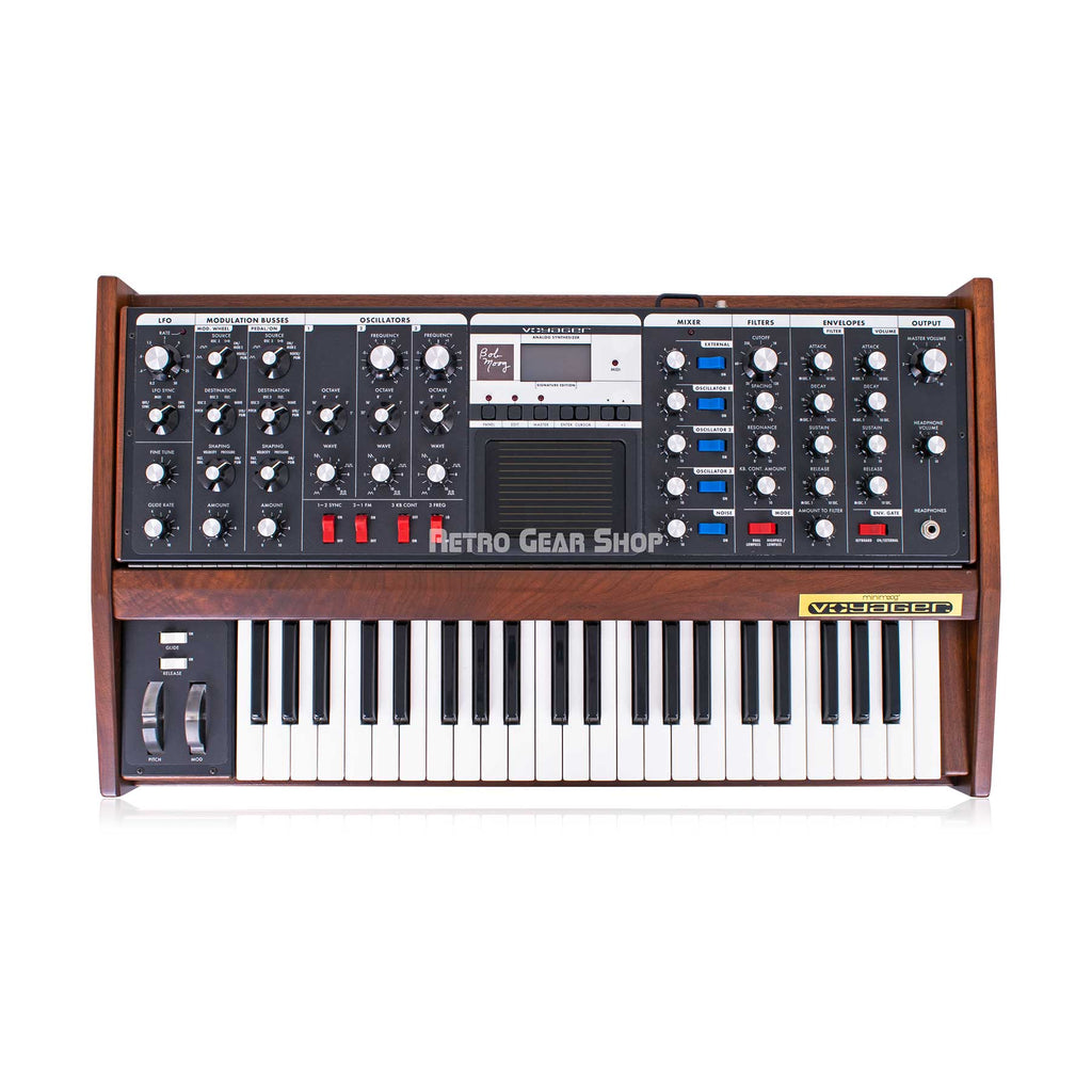 Moog Minimoog Voyager Cherry Wood Signature Edition Monophonic Keyboard Synthesizer