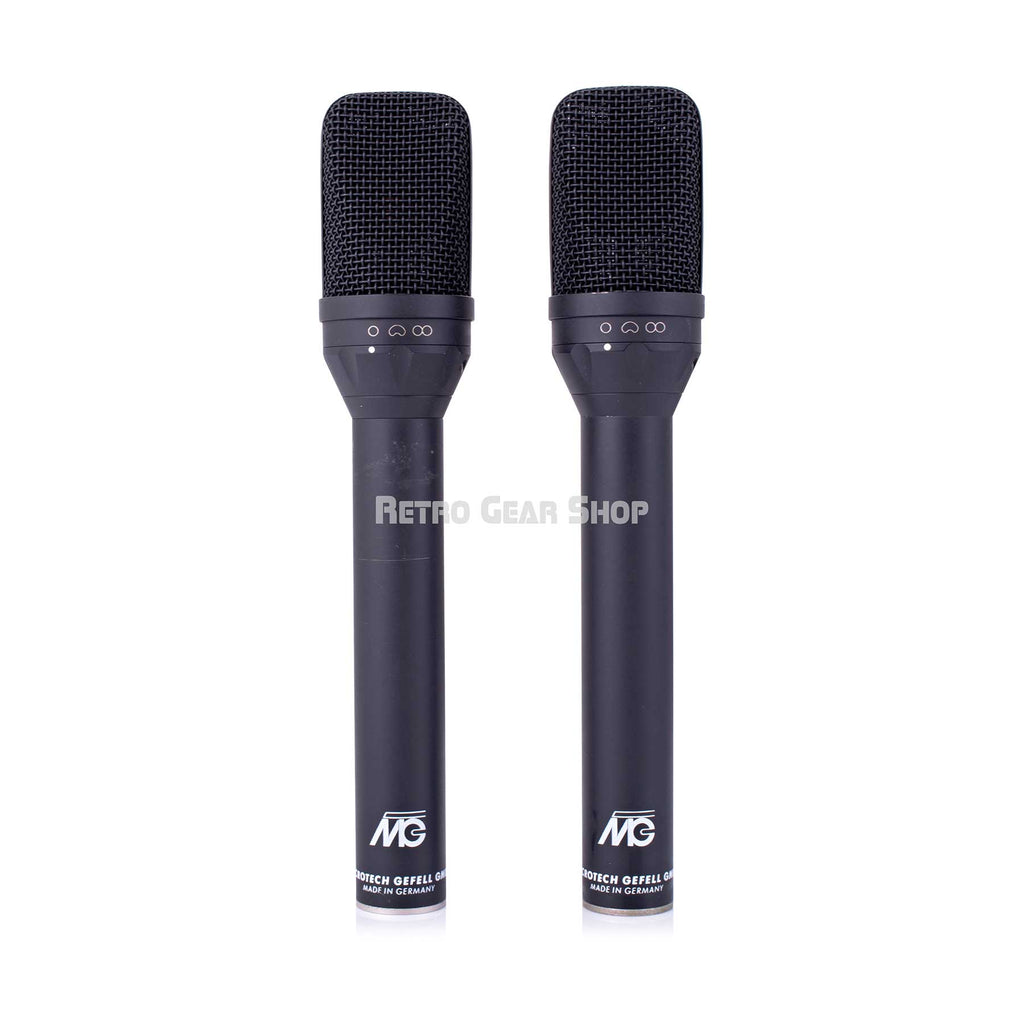Neumann / Microtech Gefell UM70 Unibody Black Mic Pair Condenser Microphones Vintage Rare