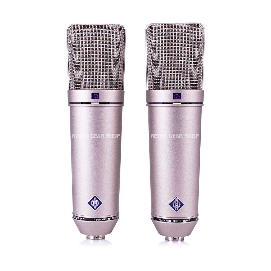 Neumann U 87 Ai Large-Diaphragm Multipattern Condenser Microphone Nickel Pair