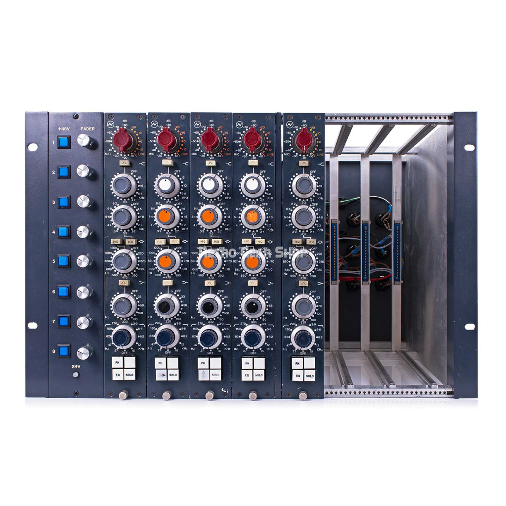 Neve 1081 Vintage Microphone Preamp Equalizer Set of 5 in 7U Rack