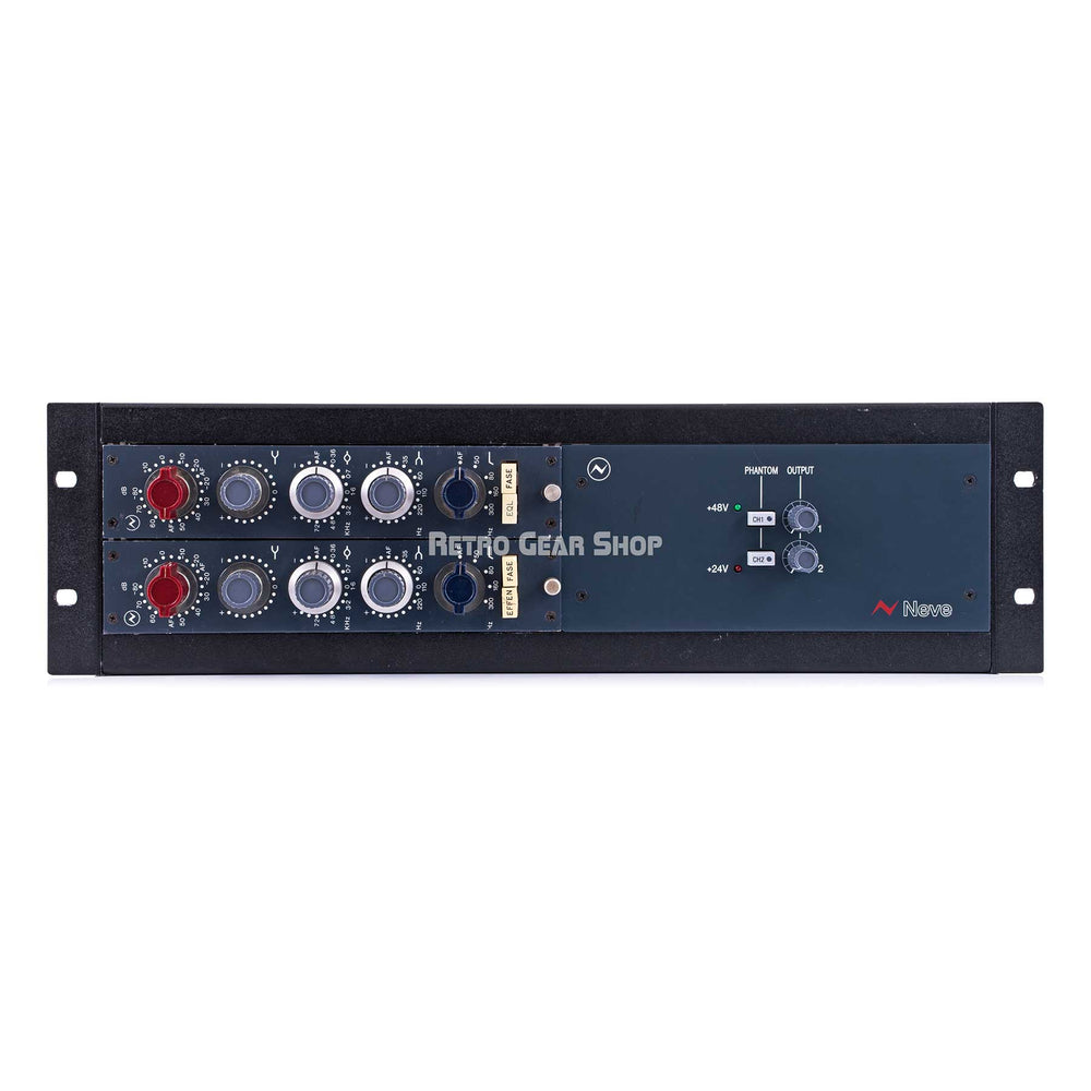 Neve 1089 / 1073 Mic Pre EQ Vintage Pair in AMS Neve Rack