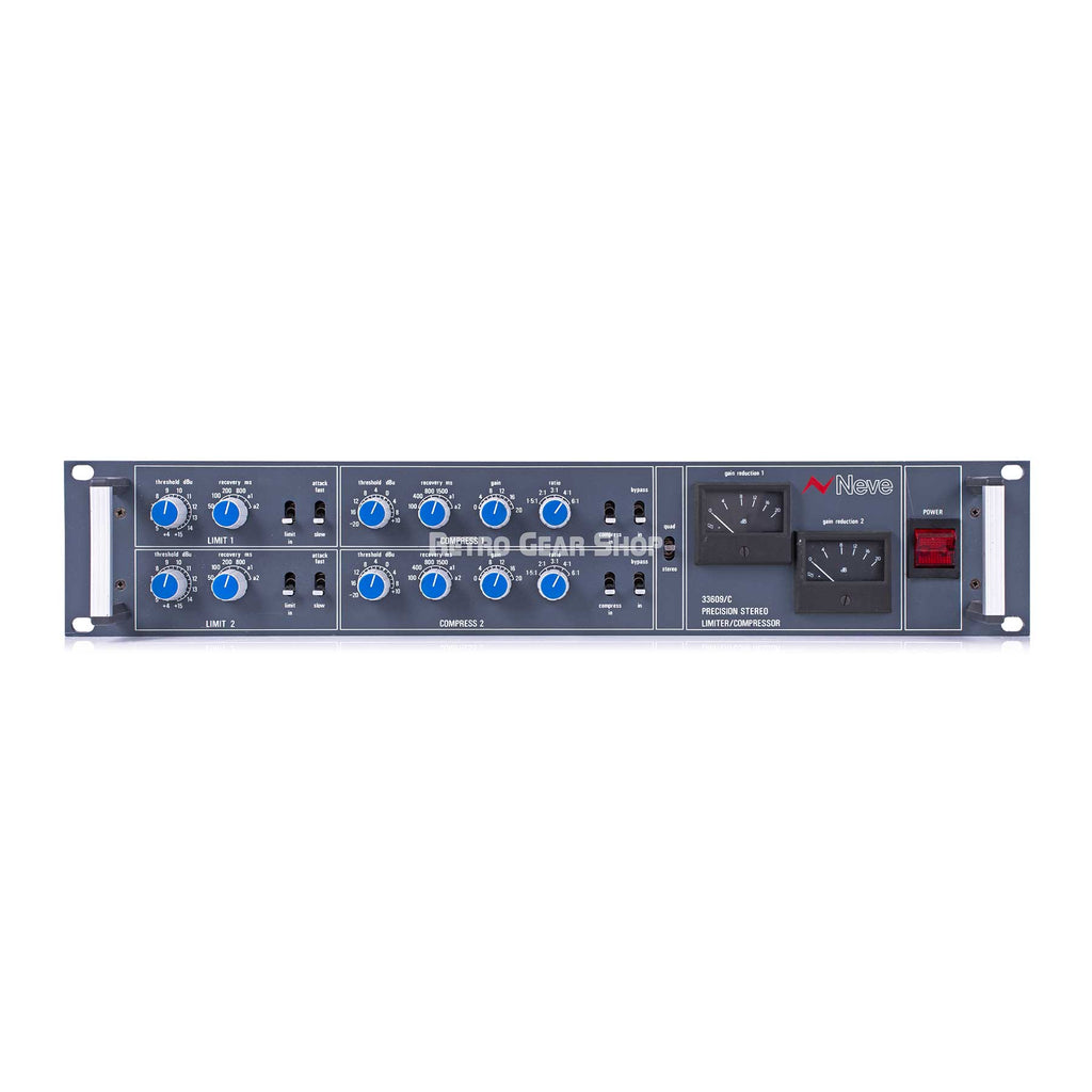 Neve 33609/C Precision Stereo Limiter/Compressor Vintage– Retro