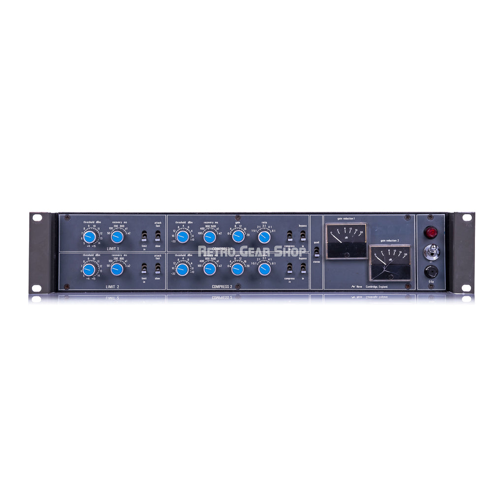 Neve 33609 Metal Knob Stereo Compressor Limiter Vintage Rare