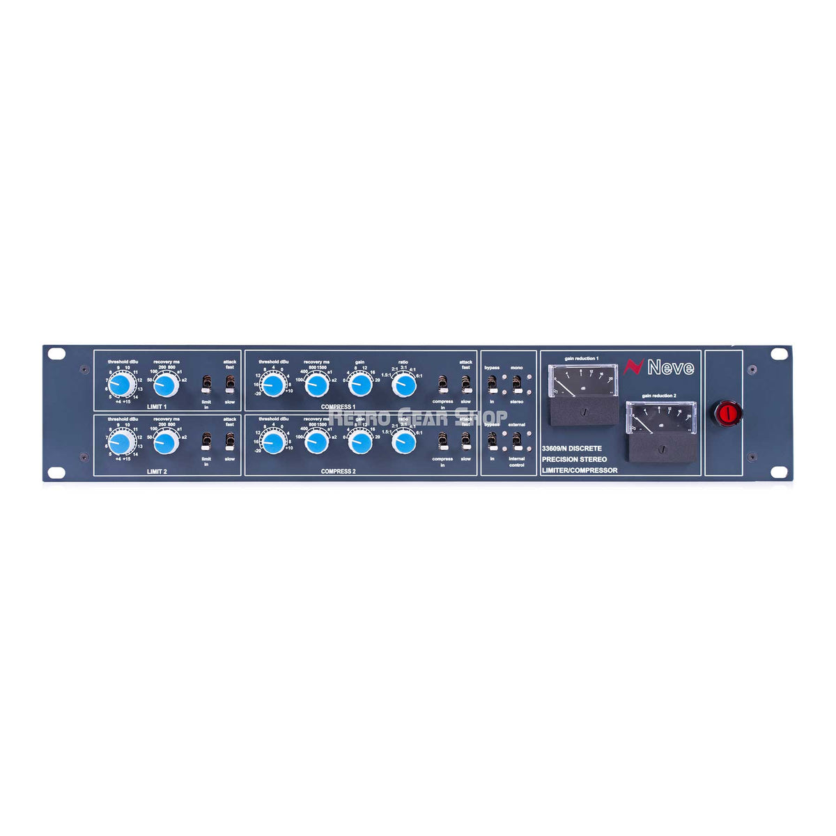 Neve 33609/N Discrete Precision Stereo Compressor Limiter Compressor ...