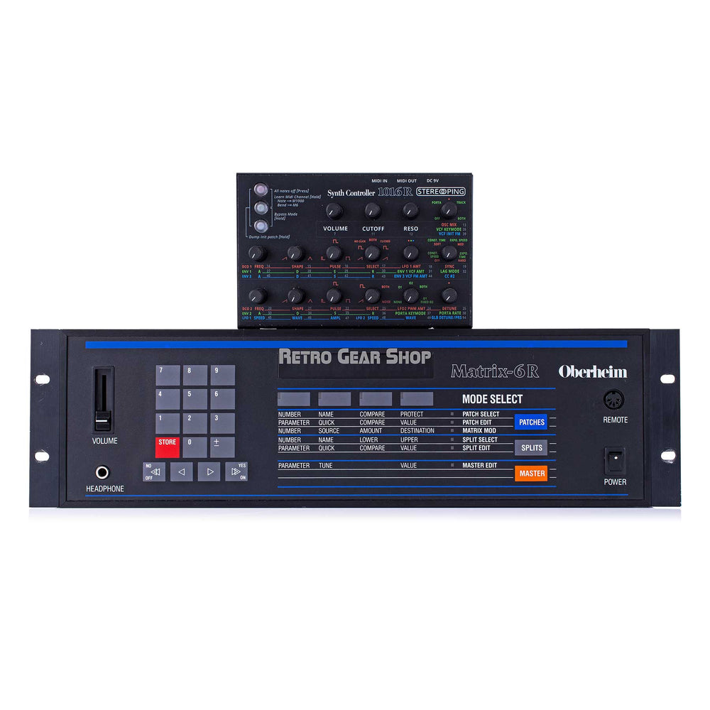 Oberheim Matrix 6R with Stereoping CE1