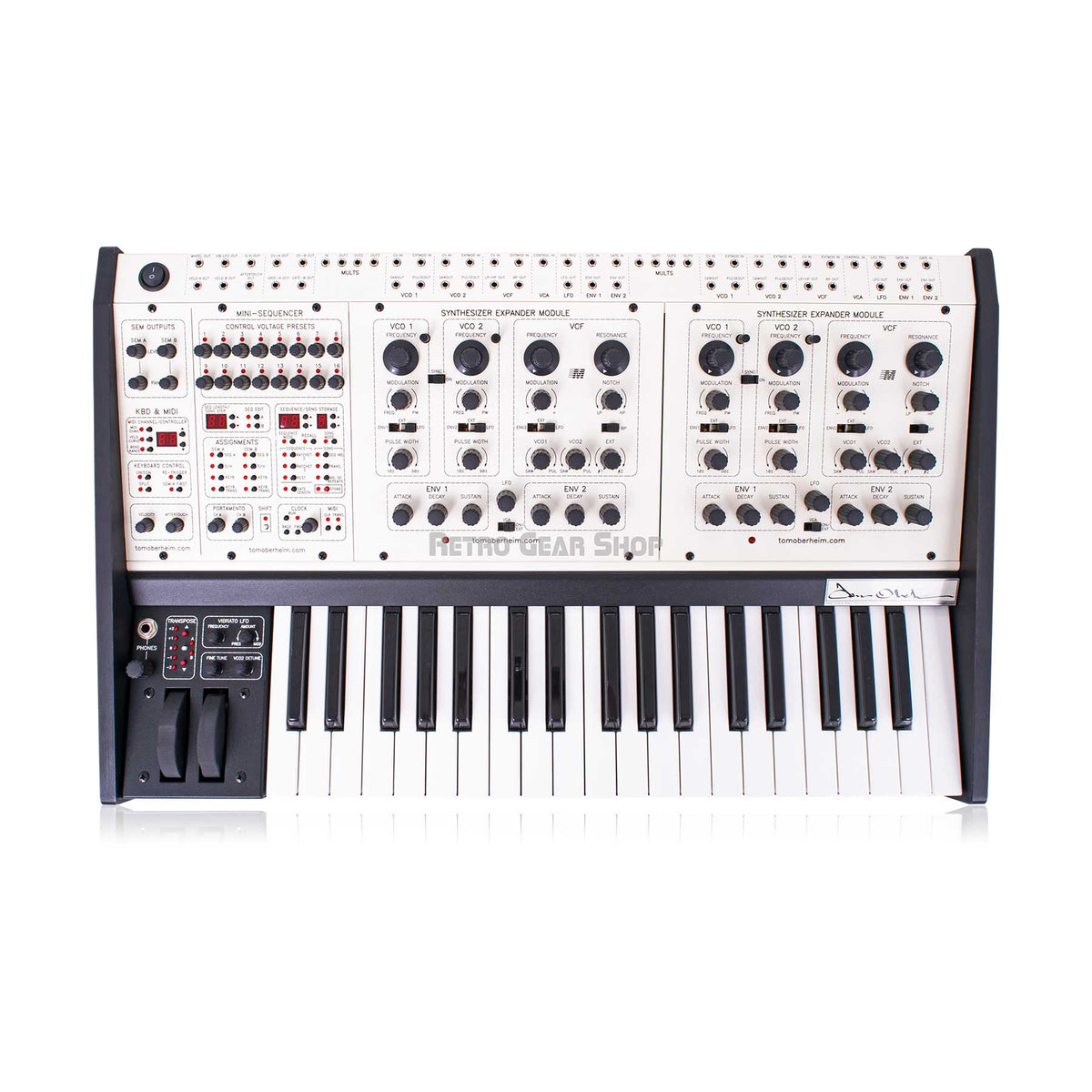 Oberheim Two Voice Pro Keyboard Analog Synthesizer Expander Module ...