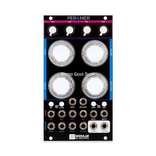 Modbap Per4mer Quad Performance Effects with Arcade Buttons