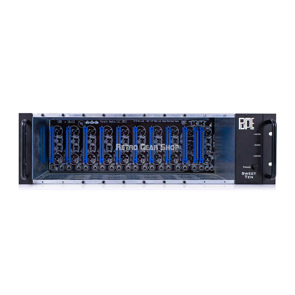 Purple Audio Sweet Ten 10-Slot 500 Series Chassis Rack
