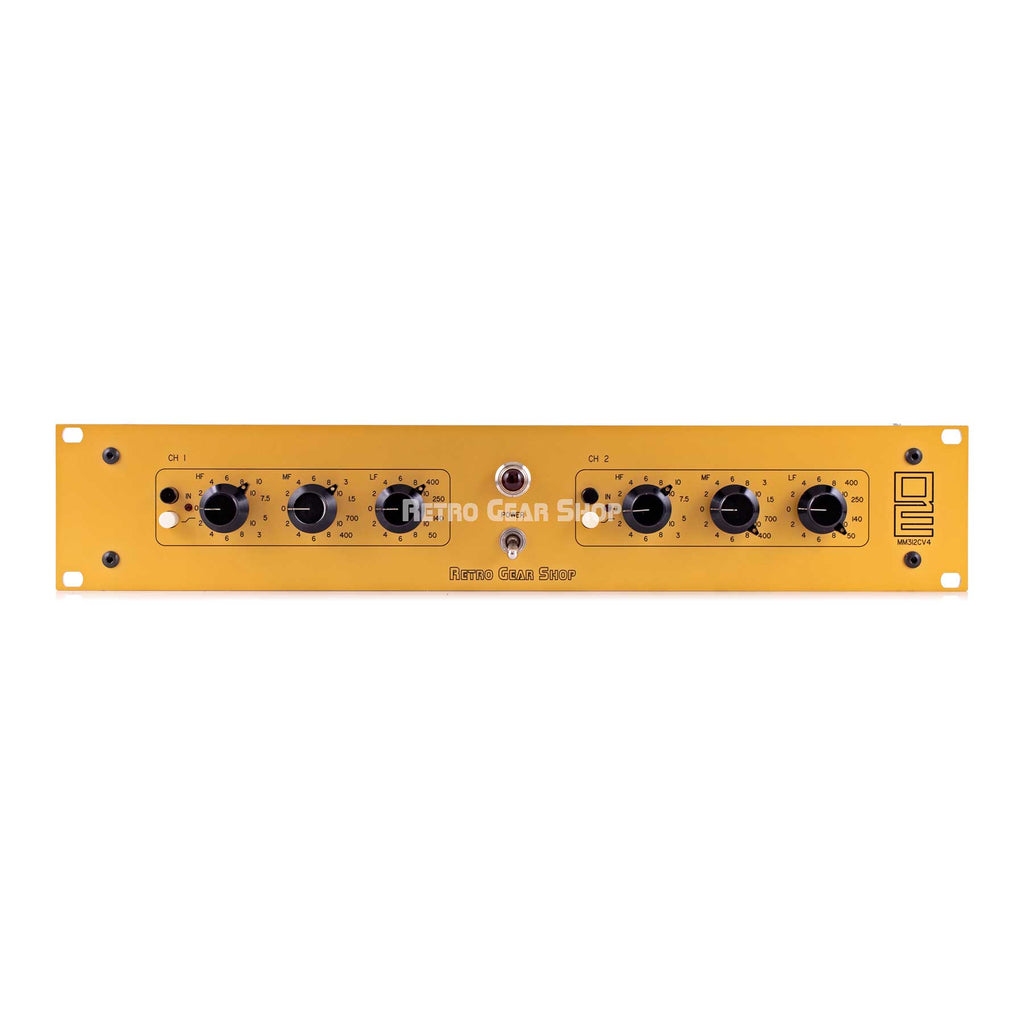 Quad-Eight MM312 VC4 Custom Retro Gear Shop Gold Rack Stereo Pair Equalizer