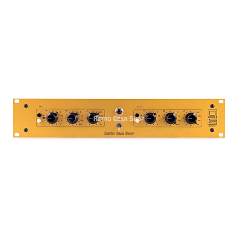 Quad-Eight MM312 VC4 Custom Retro Gear Shop Gold Rack Stereo Pair EQ