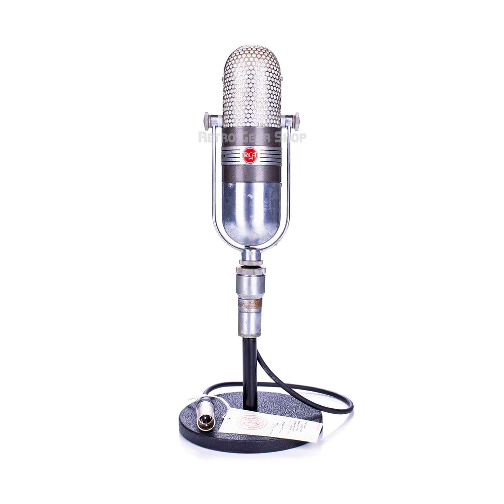 RCA 77DX Vintage Ribbon Microphone with Stand Serviced 77 DX