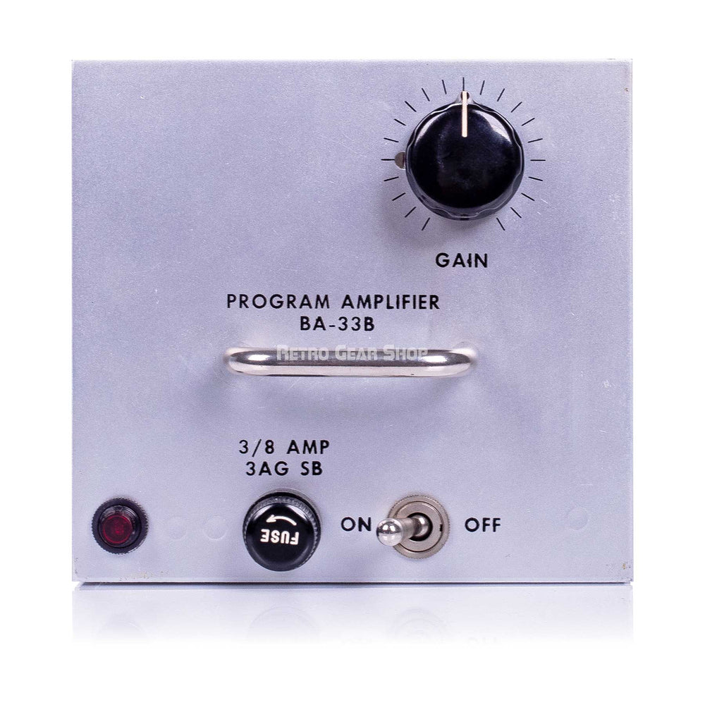 RCA BA-33B Program Amplifier 	Microphone Preamp Serviced