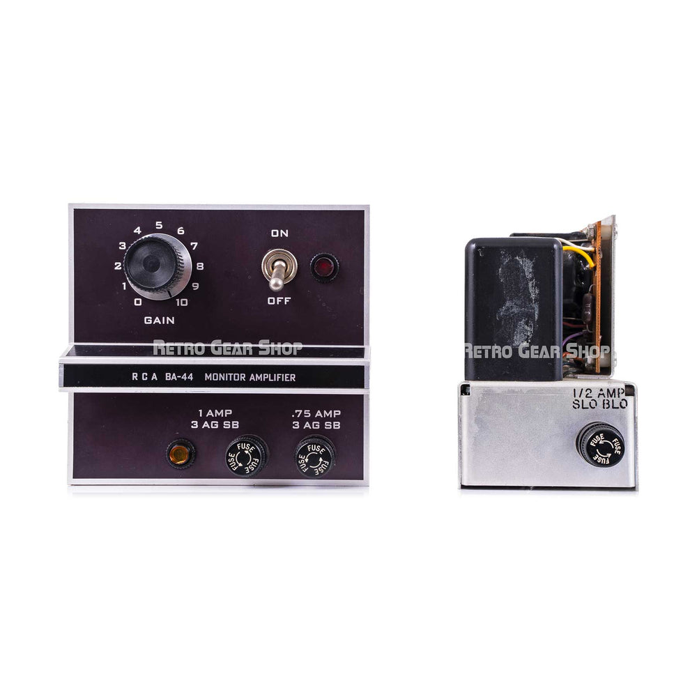 RCA BA-44 Monitor Amplifier with RCA BA-78A Cue Amplifier