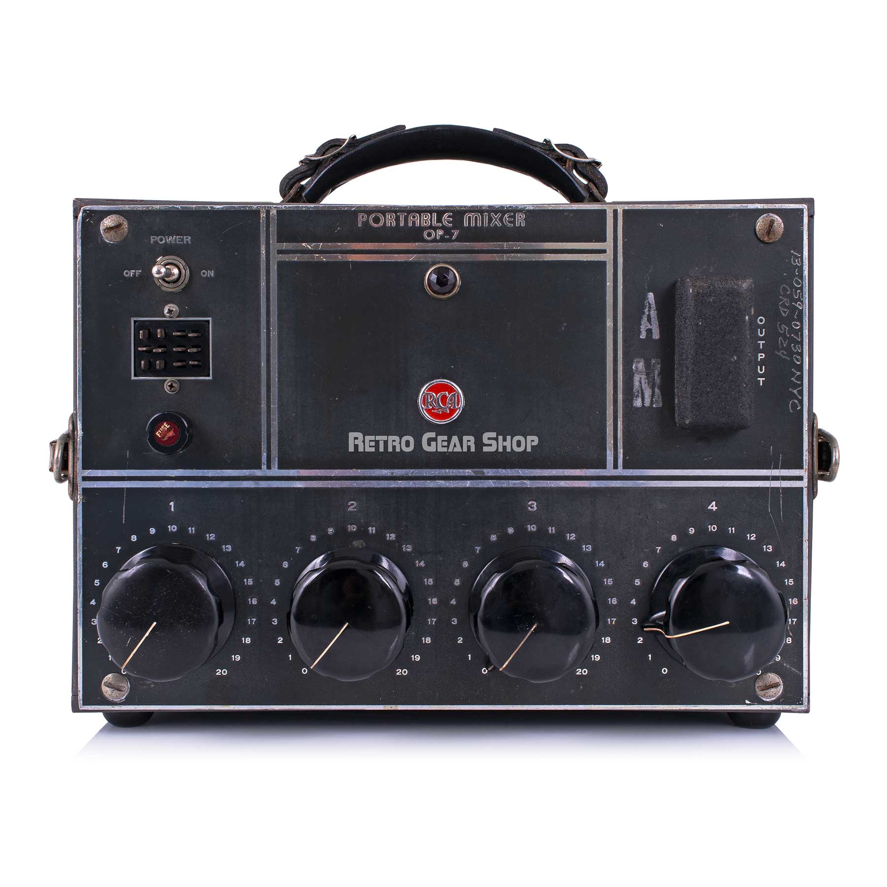 RCA OP-7 CBS Portable Mixer Amplifier Channel Tube Amp Vintage