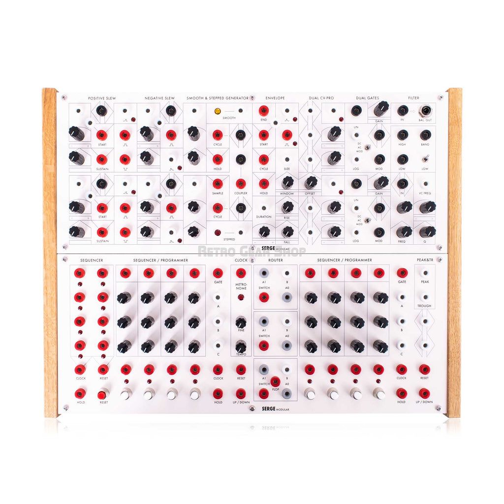 Random Source Serge Paperface 50 System Tempo di Roma Sequencer and Paris Flash Slopes with Oak Modular Analog Synthesizer