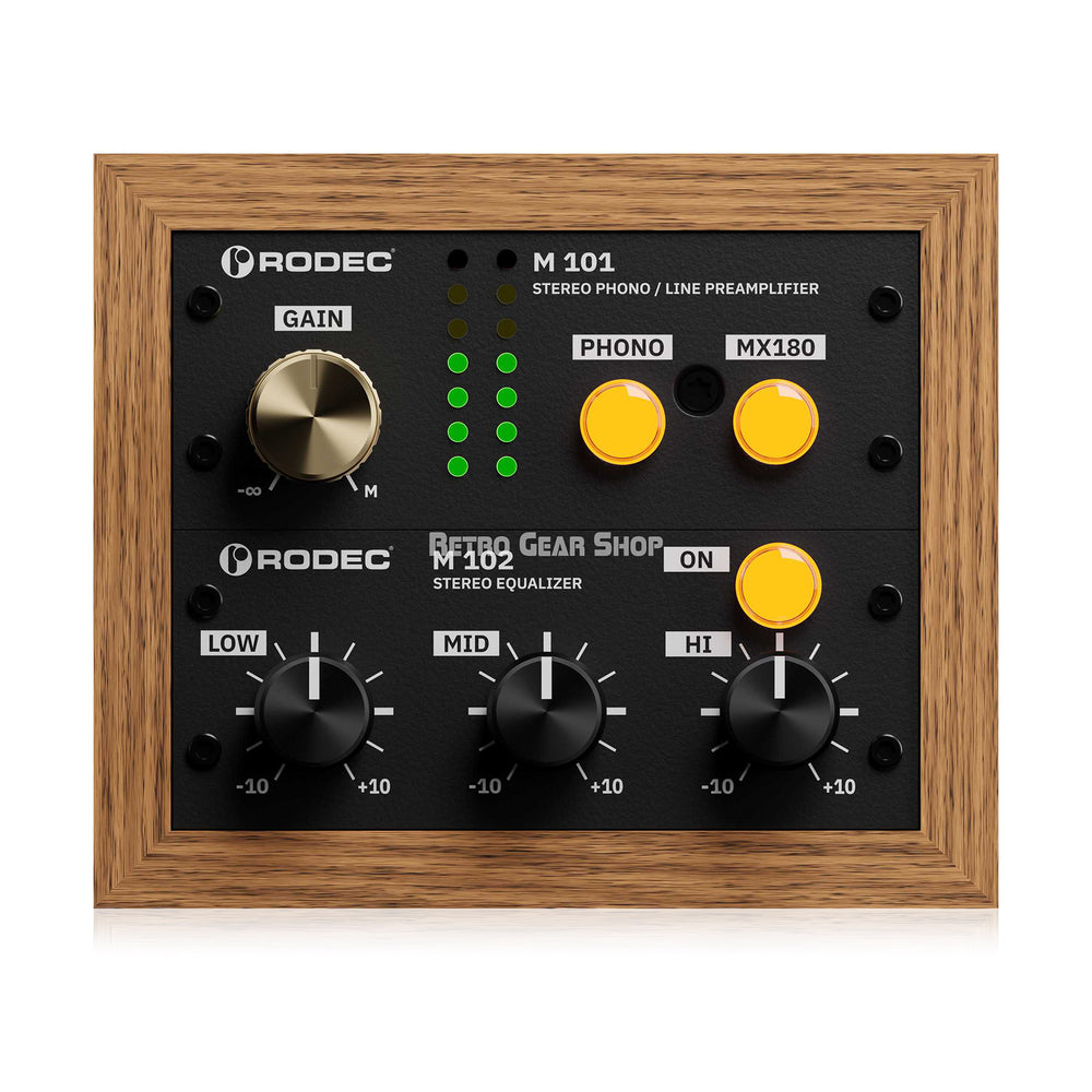 Rodec Bunk 01 Bamboo / Jet Black Dual Discrete Phono / Line Preamp and EQ