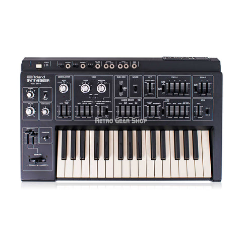 Roland SH-1 with Original Hard Case Monophonic Analog Keyboard Synthesizer