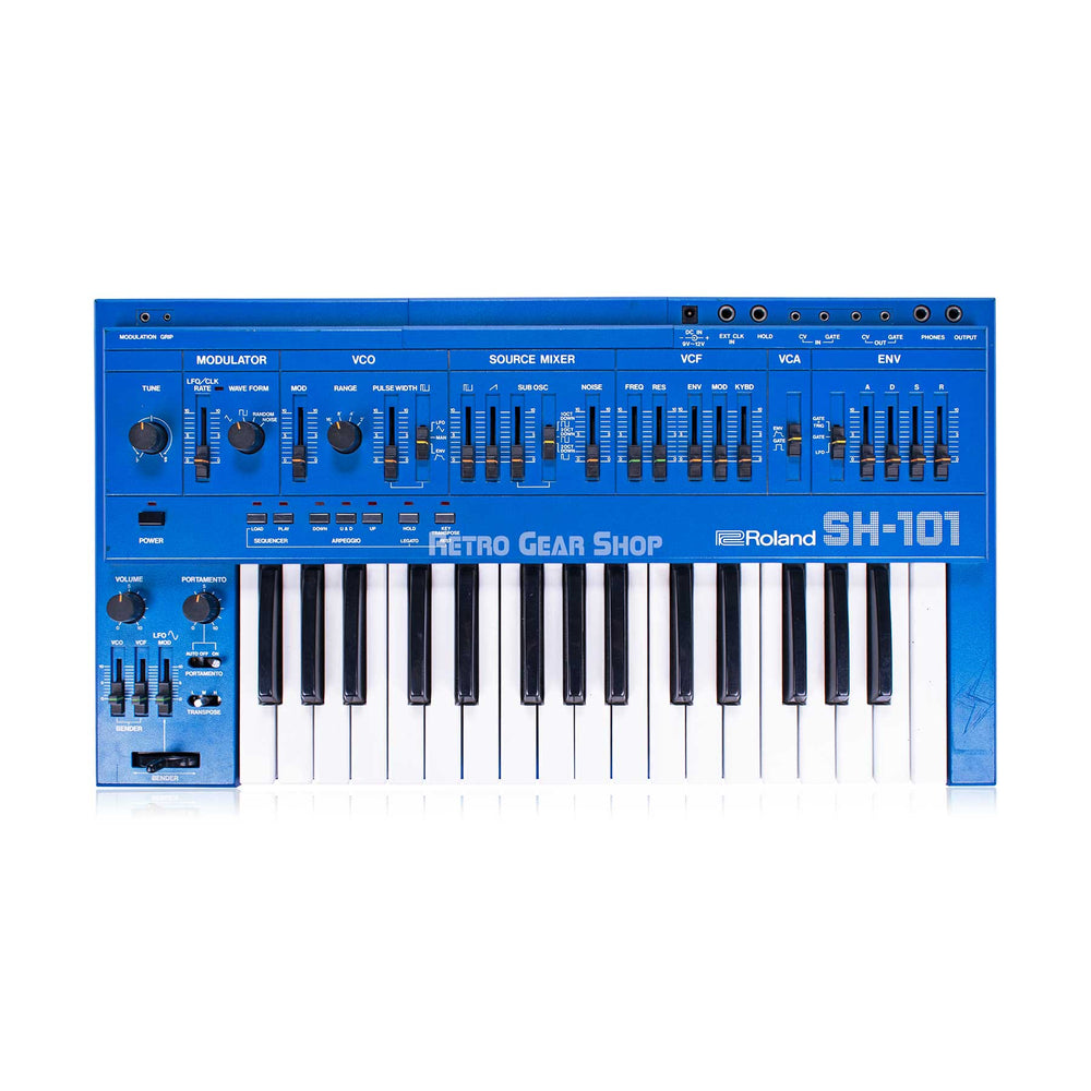 Roland SH-101 Vintage Monophonic Analog Synthesizer Blue SH101
