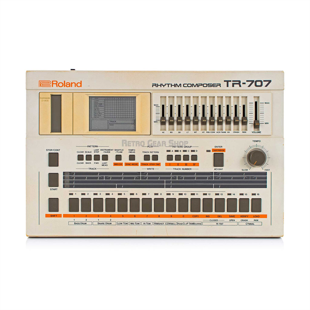 Roland TR-707 Rhythm Composer Drum Machine Vintage Rare TR707– Retro Gear  Shop