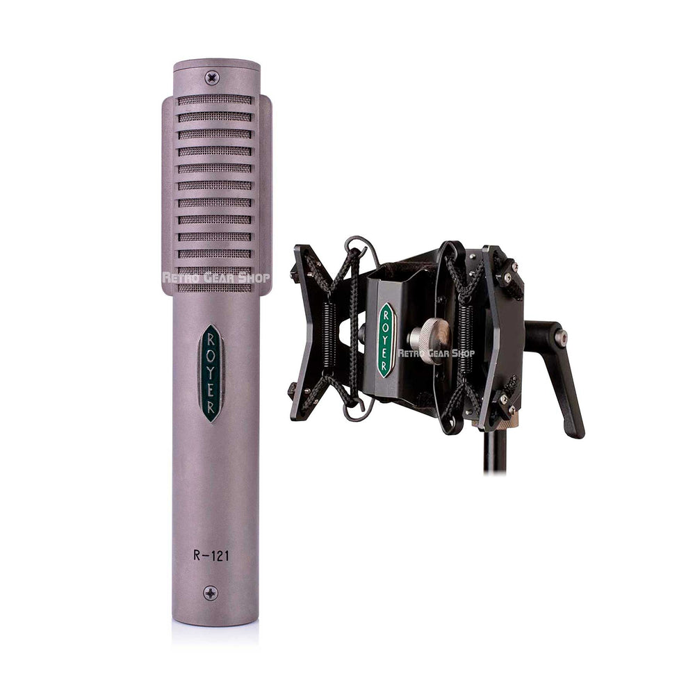 Royer Labs R-121 Ribbon Microphone with RSM-SS1 Sling-Shock Microphone Shockmount Bundle
