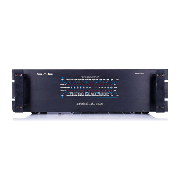 SAE 2200 Solid State Stereo Power Amplifier Amp Vintage Rare