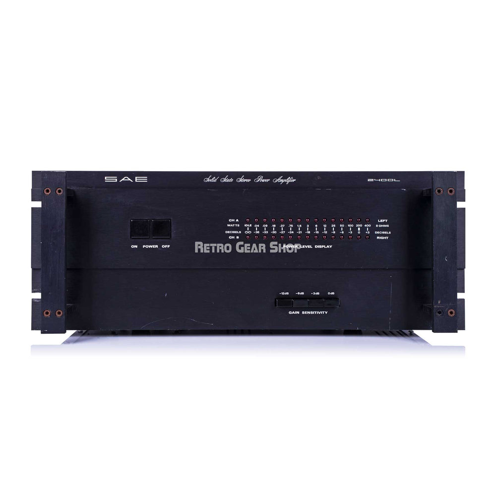 SAE 2400L Solid State Stereo Power Amplifier Amp Vintage Rare