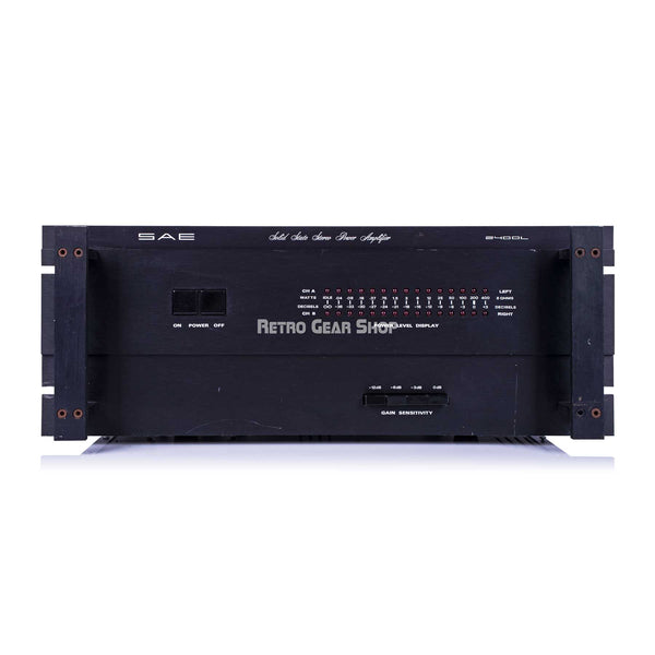 SAE 2400L Solid State Stereo Power Amplifier Amp Vintage Rare