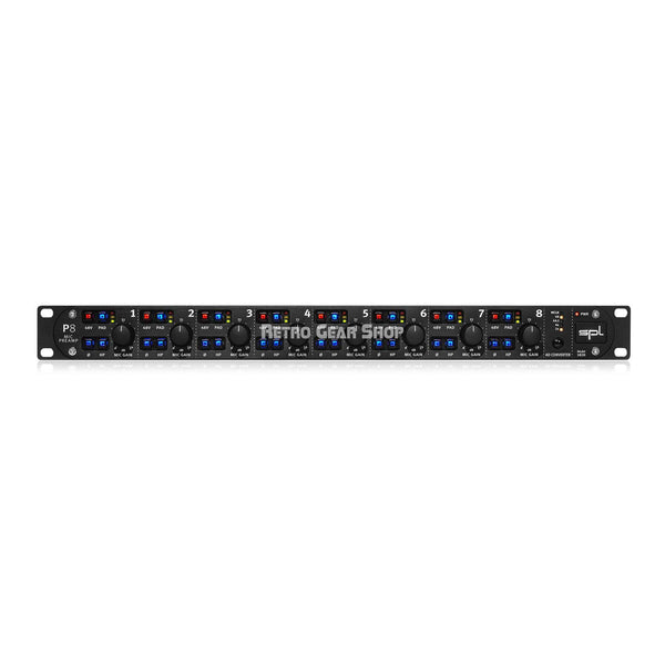 SPL P8 + ADC8 Eight-channel Microphone Preamplifer with Discrete Technology