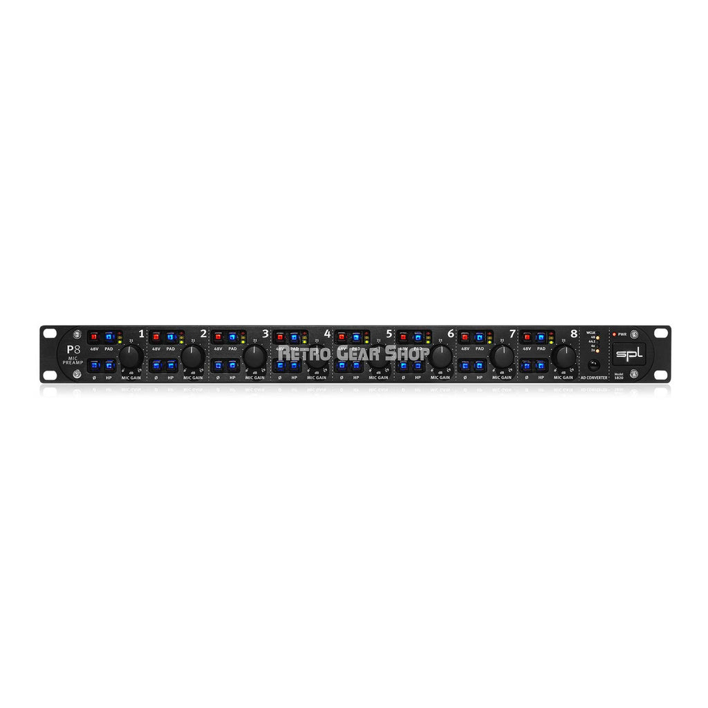 SPL P8 Eight-channel Microphone Preamplifer with Discrete Technology