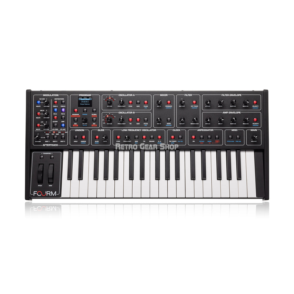 Sequential Fourm 4-voice Analog Synthesizer with Polyphonic Aftertouch