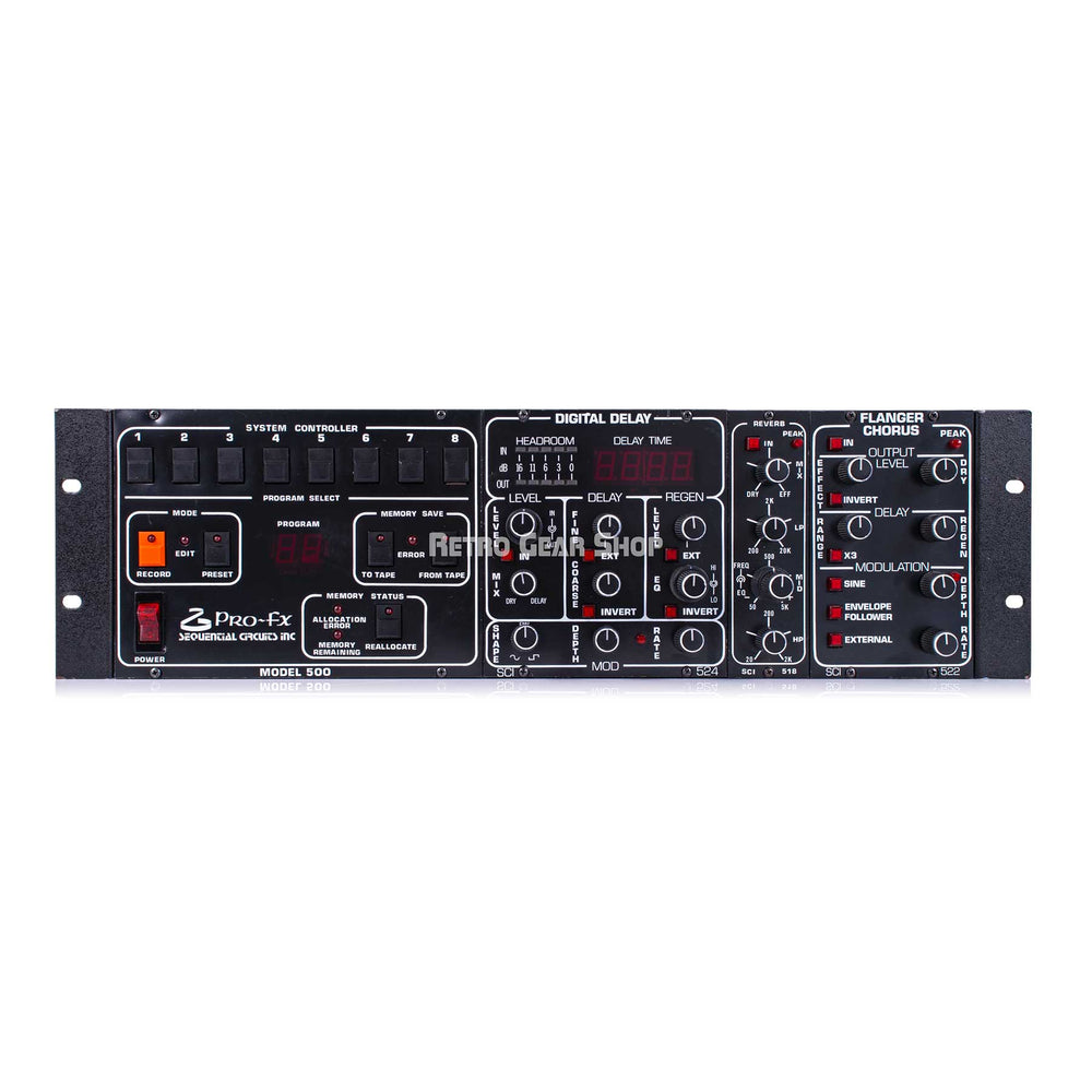 Sequential Circuits Pro-FX Model 500 Multi-Effects Unit Digital Delay + Reverb + Flanger / Chorus