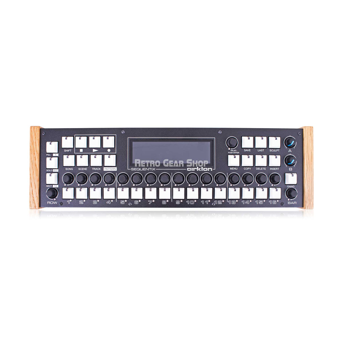 Sequencer Box Sequentix Cirklon 2 MIDI Sequencer with 3.5mm Breakout Box Wood Oak ...