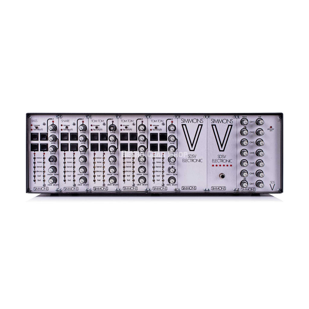 Simmons SDS5 / SDSV Modular Drum Synthesizer with Midi Modified by Ed Rose & Pads