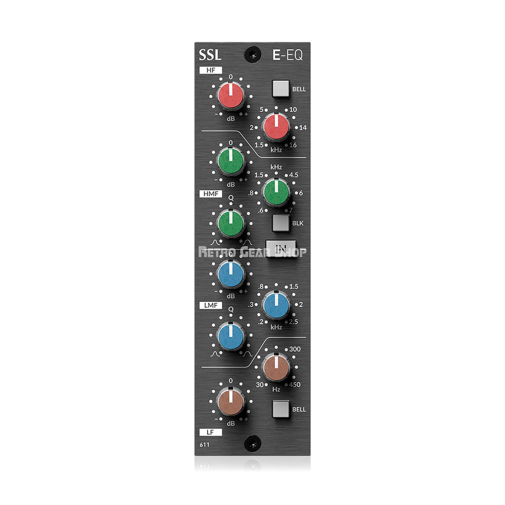 Solid State Logic E-EQ 500 Series E-Series EQ Module Unique Response Curves and Tonal Character