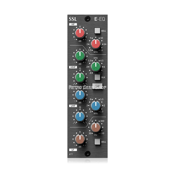 Solid State Logic E-EQ 500 Series E-Series EQ Module Unique Response Curves and Tonal Character