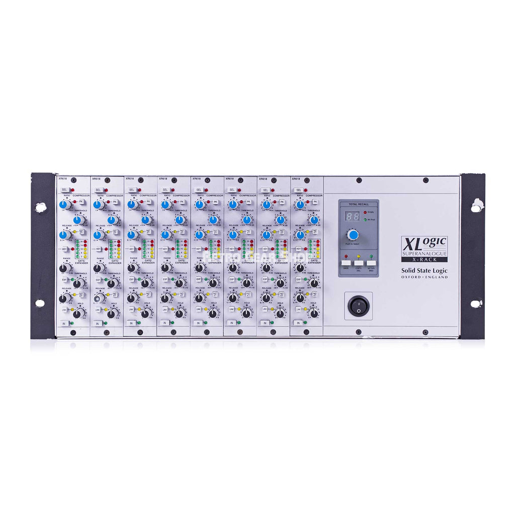 Solid State Logic X-Rack with 8x XR618 Dynamics Compression Modules