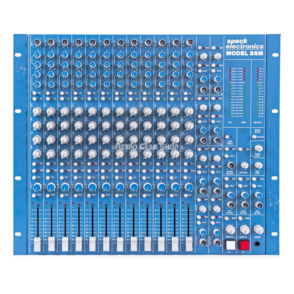 Speck Electronics SSM-24 12-Channel Mono Mixer Console with PSU