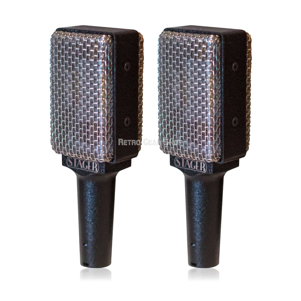 Stager Microphones SR 2N Matched Pair Compact Figure 8 Ribbon Microphone