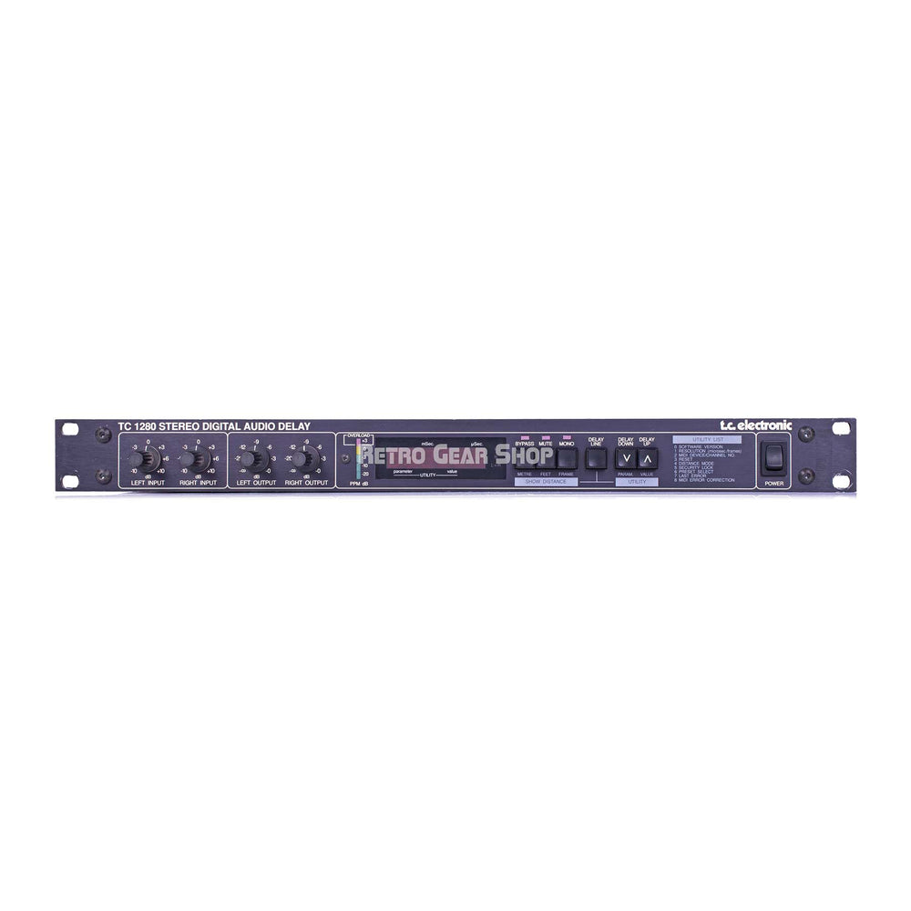 TC Electronic 1280 Stereo Digital Audio Delay Vintage Rare Rack Effect