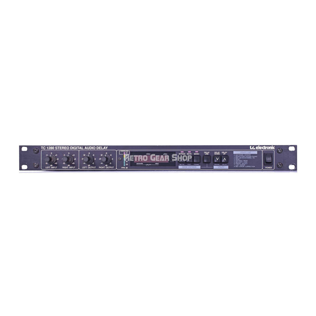 TC Electronic 1280 Stereo Digital Audio Delay Vintage Rare Rack Effect 10