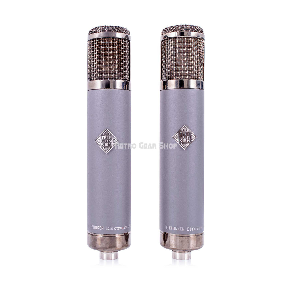 Telefunken AR-51 Pair Microphones Tube Condenser Mic Vintage Rare