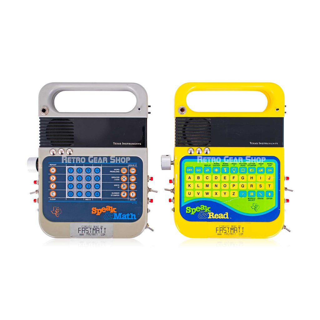 Texas Instruments Speak & Math and Texas Instruments Speak & Read Circuit Bent Modified by FastMatt
