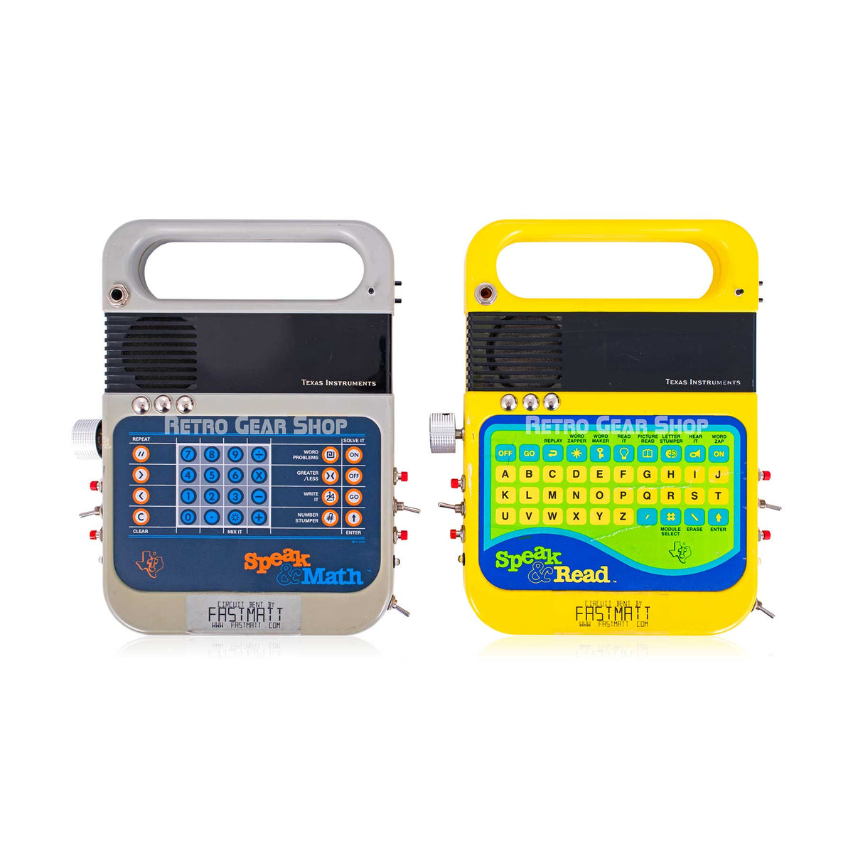 Texas Instruments Speak & Math + Speak & Read Circuit Bent Modified by ...