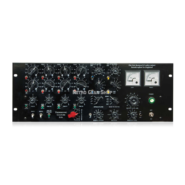 Thermionic Culture Fat Bustard II TX 12 Channel Summing Mixer and EQ TX Balanced Outputs Black