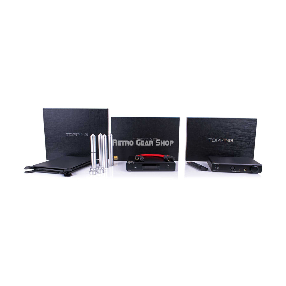 Topping D90LE DAC, Topping A90 Discrete Headphone DAC and Topping 3 Tier ISO Stand