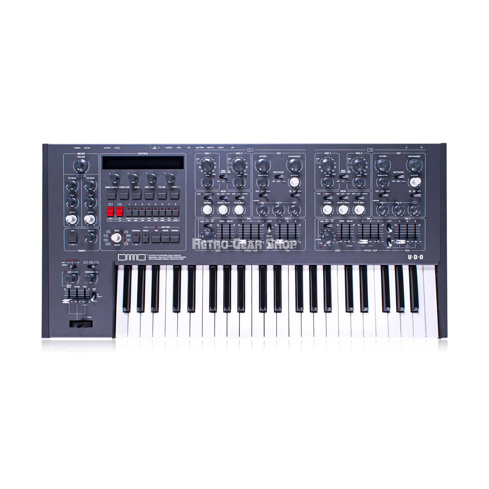 UDO DMNO 8-Voice Polyphonic Dual Module Binaural Analog-Hybrid Synthesizer Black