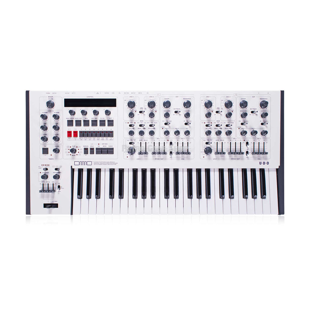 UDO DMNO 8-Voice Polyphonic Dual Module Binaural Analog-Hybrid Synthesizer White